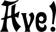 Vorschau des Bootsnamens "Ave!" als Schriftzug für "Bootsbeschriftung Neu 44"