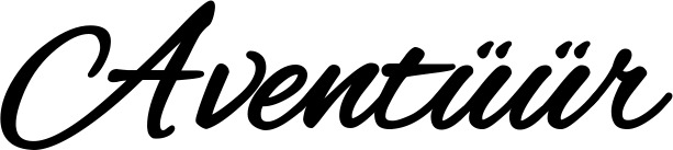 Vorschau des Bootsnamens "Aventüür" als Schriftzug für "Bootsbeschriftung Klassisch 35"