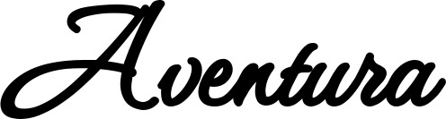 Vorschau des Bootsnamens "Aventura" als Schriftzug für "Style Klassisch 111"