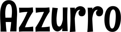 Vorschau des Bootsnamens "Azzurro" als Schriftzug für "Bootsbeschriftung Neu 68"