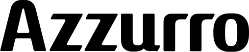 Vorschau des Bootsnamens "Azzurro" als Schriftzug für "Bootsbeschriftung Fett 22"