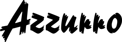 Vorschau des Bootsnamens "Azzurro" als Schriftzug für "Bootsbeschriftung Neu 10"