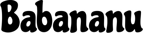 Vorschau des Bootsnamens "Babananu" als Schriftzug für "Bootsbeschriftung Neu 41"