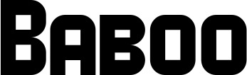 Vorschau des Bootsnamens "Baboo" als Schriftzug für "Bootsbeschriftung Neu 34"