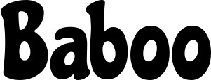 Vorschau des Bootsnamens "Baboo" als Schriftzug für "Bootsbeschriftung Neu 41"
