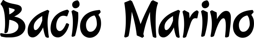 Vorschau des Bootsnamens "Bacio Marino" als Schriftzug für "Bootsbeschriftung Klassisch 72"