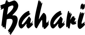 Vorschau des Bootsnamens "Bahari" als Schriftzug für "Bootsbeschriftung Neu 10"