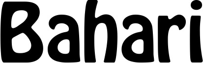 Vorschau des Bootsnamens "Bahari" als Schriftzug für "Style Fett 01"