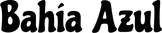 Vorschau des Bootsnamens "Bahía Azul" als Schriftzug für "Bootsbeschriftung Neu 41"
