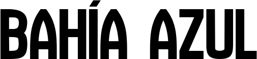 Vorschau des Bootsnamens "Bahía Azul" als Schriftzug für "Bootsbeschriftung Neu 58"