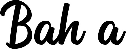 Vorschau des Bootsnamens "Bahía" als Schriftzug für "Bootsbeschriftung Klassisch 43"
