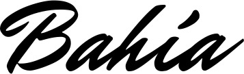 Vorschau des Bootsnamens "Bahía" als Schriftzug für "Bootsbeschriftung Klassisch 82"