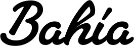 Vorschau des Bootsnamens "Bahía" als Schriftzug für "Bootsbeschriftung Klassisch 65"