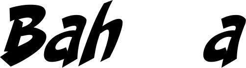 Vorschau des Bootsnamens "Bahía" als Schriftzug für "Bootsbeschriftung Klassisch 31"