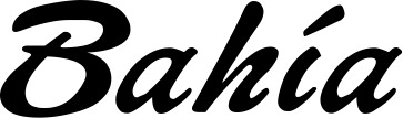 Vorschau des Bootsnamens "Bahía" als Schriftzug für "Bootsbeschriftung Klassisch 12"