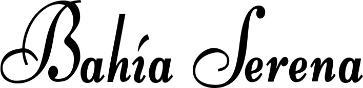 Vorschau des Bootsnamens "Bahía Serena" als Schriftzug für "Bootsbeschriftung Klassisch 76"