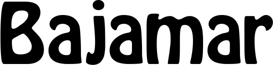 Vorschau des Bootsnamens "Bajamar" als Schriftzug für "Bootsbeschriftung Fett 01"