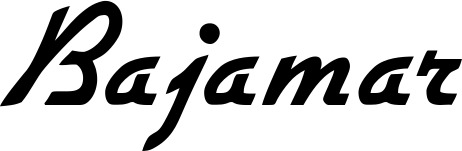 Vorschau des Bootsnamens "Bajamar" als Schriftzug für "Bootsbeschriftung Klassisch 66"