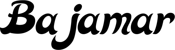 Vorschau des Bootsnamens "Bajamar" als Schriftzug für "Bootsbeschriftung Klassisch 33"