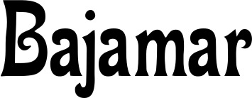 Vorschau des Bootsnamens "Bajamar" als Schriftzug für "Bootsbeschriftung Neu 44"