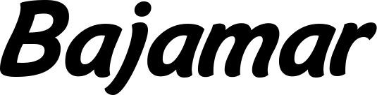 Vorschau des Bootsnamens "Bajamar" als Schriftzug für "Bootsbeschriftung Klassisch 14"