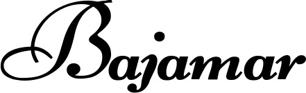 Vorschau des Bootsnamens "Bajamar" als Schriftzug für "Bootsbeschriftung Klassisch 76-A"