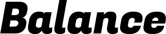 Vorschau des Bootsnamens "Balance" als Schriftzug für "Bootsbeschriftung Kursiv 04"