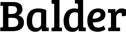 Vorschau des Bootsnamens "Balder" als Schriftzug für "Bootsbeschriftung Normal 09"