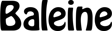Vorschau des Bootsnamens "Baleine" als Schriftzug für "Bootsbeschriftung Fett 01"