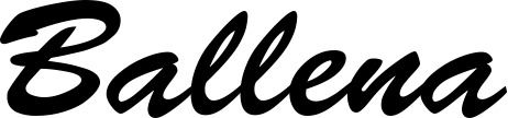 Vorschau des Bootsnamens "Ballena" als Schriftzug für "Bootsbeschriftung Klassisch 03"