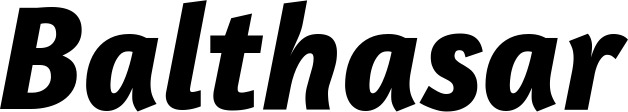 Vorschau des Bootsnamens "Balthasar" als Schriftzug für "Bootsbeschriftung Kursiv 01"