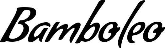 Vorschau des Bootsnamens "Bamboleo" als Schriftzug für "Bootsbeschriftung Klassisch 57"