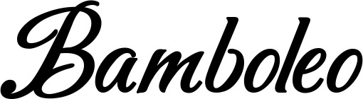 Vorschau des Bootsnamens "Bamboleo" als Schriftzug für "Bootsbeschriftung Klassisch 50"