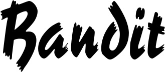 Vorschau des Bootsnamens "Bandit" als Schriftzug für "Bootsbeschriftung Neu 10"
