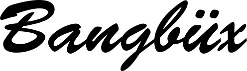 Vorschau des Bootsnamens "Bangbüx" als Schriftzug für "Bootsbeschriftung Klassisch 03"