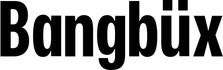 Vorschau des Bootsnamens "Bangbüx" als Schriftzug für "Style Fett 25"