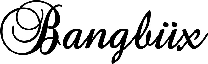 Vorschau des Bootsnamens "Bangbüx" als Schriftzug für "Bootsbeschriftung Klassisch 02-A"