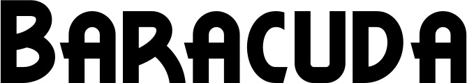Vorschau des Bootsnamens "Baracuda" als Schriftzug für "Bootsbeschriftung Neu 26"