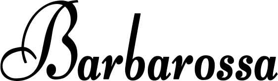 Vorschau des Bootsnamens "Barbarossa" als Schriftzug für "Bootsbeschriftung Klassisch 76"