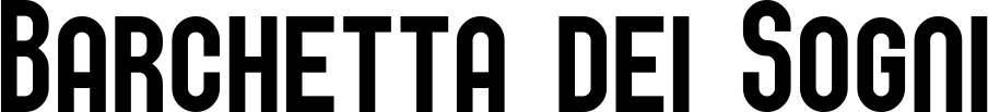 Vorschau des Bootsnamens "Barchetta dei Sogni" als Schriftzug für "Bootsbeschriftung Neu 43"