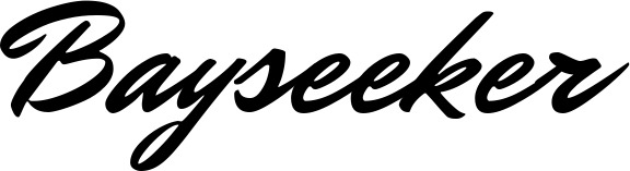 Vorschau des Bootsnamens "Bayseeker" als Schriftzug für "Bootsbeschriftung Klassisch 82"