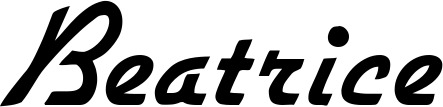 Vorschau des Bootsnamens "Beatrice" als Schriftzug für "Bootsbeschriftung Klassisch 66"