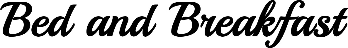 Vorschau des Bootsnamens "Bed and Breakfast" als Schriftzug für "Bootsbeschriftung Klassisch 86"
