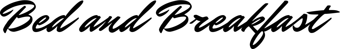 Vorschau des Bootsnamens "Bed and Breakfast" als Schriftzug für "Bootsbeschriftung Klassisch 82"