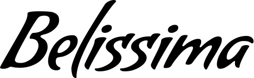 Vorschau des Bootsnamens "Belissima" als Schriftzug für "Bootsbeschriftung Klassisch 57"