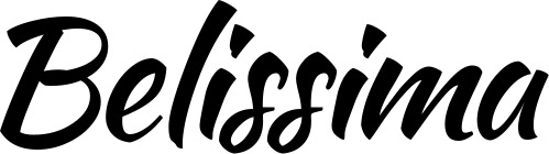 Vorschau des Bootsnamens "Belissima" als Schriftzug für "Bootsbeschriftung Klassisch 73"