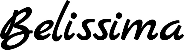 Vorschau des Bootsnamens "Belissima" als Schriftzug für "Bootsbeschriftung Klassisch 45"