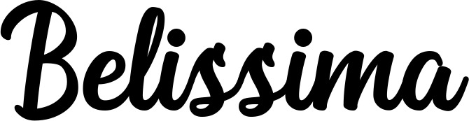Vorschau des Bootsnamens "Belissima" als Schriftzug für "Bootsbeschriftung Klassisch 43"