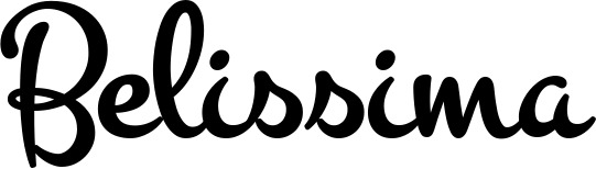 Vorschau des Bootsnamens "Belissima" als Schriftzug für "Bootsbeschriftung Klassisch 81"