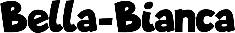 Vorschau des Bootsnamens "Bella-Bianca" als Schriftzug für "Bootsbeschriftung Neu 48"